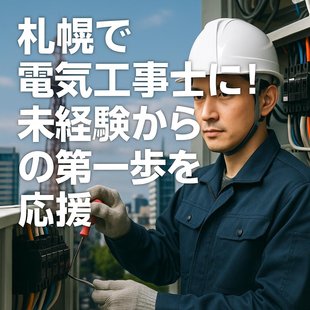 札幌で電気工事士に！未経験からの第一歩を応援