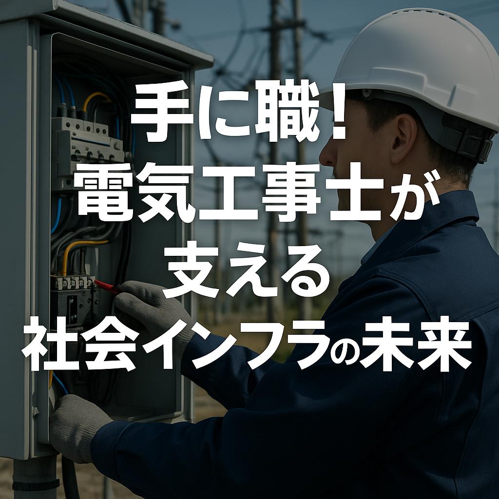 手に職！電気工事士が支える社会インフラの未来