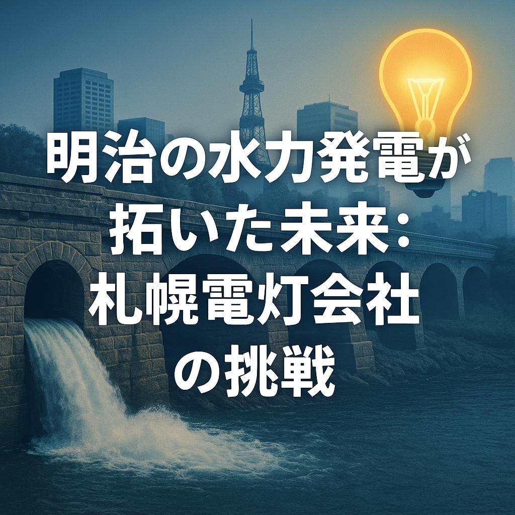 明治の水力発電が拓いた未来：札幌電灯会社の挑戦